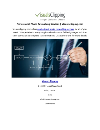 Professional Photo Retouching Services Visualsclipping.com