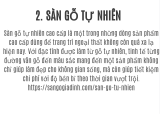 2.	SÀN GỖ TỰ NHIÊN