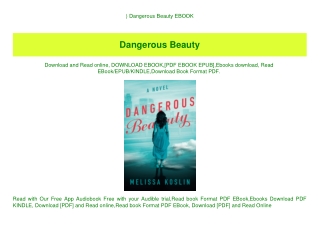 ^DOWNLOAD-PDF) Dangerous Beauty EBOOK