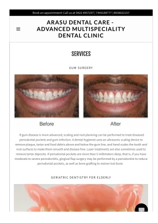 Top Dental Clinic In Coimbatore