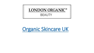 Organic Skincare UK