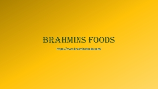 Brahmins foods