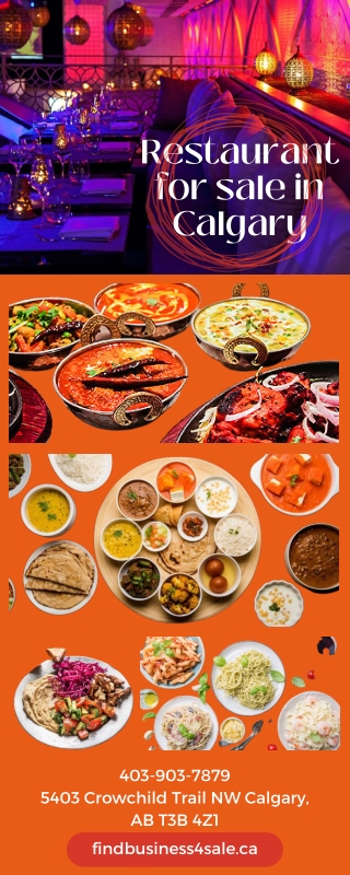 Restaurant for sale in Calgary- findbusiness4sale.ca
