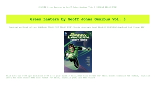 [Pdf]$$ Green Lantern by Geoff Johns Omnibus Vol. 3 [KINDLE EBOOK EPUB]
