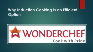 Why Induction Cooking Is an Efficient Option