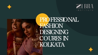 Best Fashion Designing Courses in Kolkata