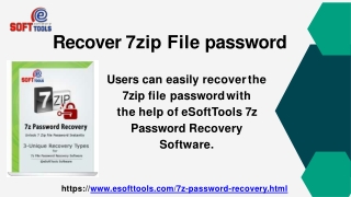 Recover 7zip File password
