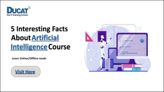 5 Interesting Facts About Artificial Intelligence Course
