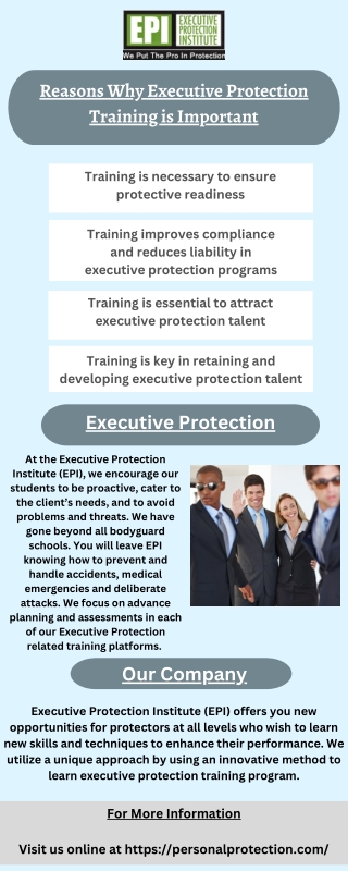 Reasons Why Executive Protection Training is Important