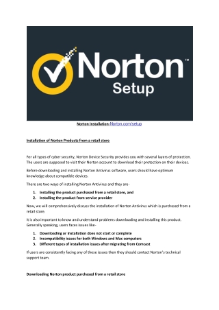 Norton.comsetup