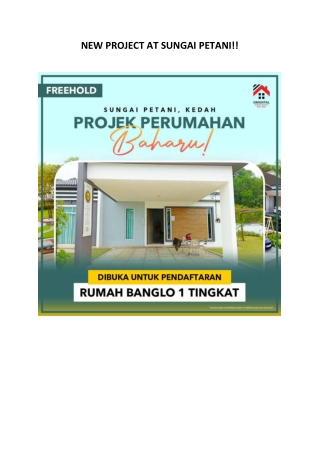 NEW PROJECT AT SUNGAI PETANI!!