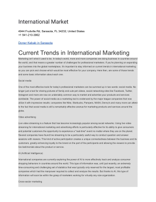 International Market