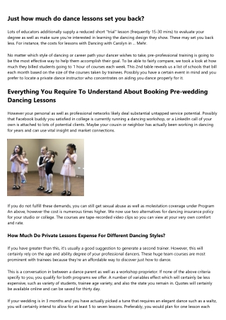 2022 Average Private Dance Lessons Cost With Rate Elements