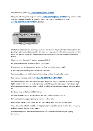 hp dj2652 printer