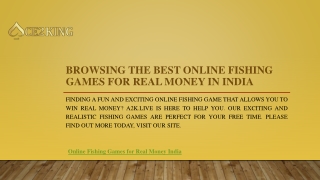 Browsing The Best Online Fishing Games For Real Money In India