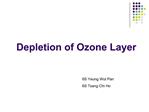 Depletion of Ozone Layer