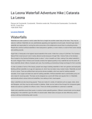 La Leona Waterfall Adventure Hike _ Catarata La Leona