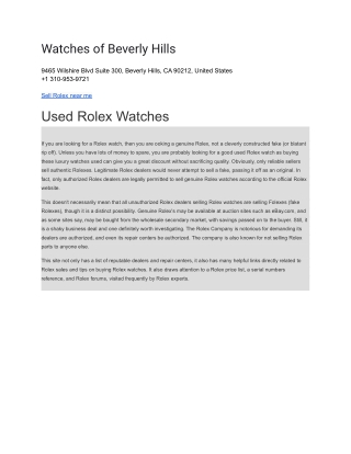 Watches of Beverly Hills