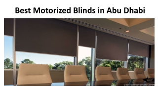 Motorized Blinds-bestblindsabudhabi