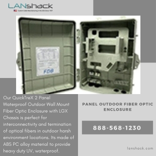 Panel Outdoor Fiber Optic Enclosure