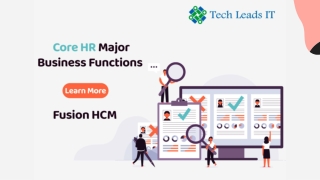 Oracle Fusion HCM Core HR Module