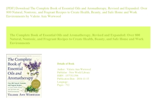 [PDF] Download The Complete Book of Essential Oils and Aromatherapy  Revised