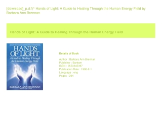 [download]_p.d.f)^ Hands of Light A Guide to Healing Through the Human Energ