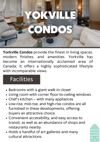 Find The Best Luxury Condos in Yorkville