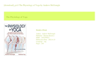 [download]_p.d.f The Physiology of Yoga  by Andrew McGonigle