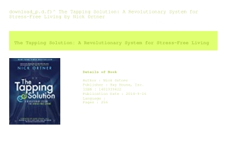 download_p.d.f)^ The Tapping Solution A Revolutionary System for Stress-Free