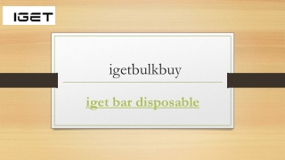 Iget Bar Disposable | Igetbulkbuy.com