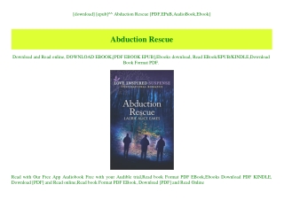 [download] [epub]^^ Abduction Rescue [PDF EPuB AudioBook Ebook]