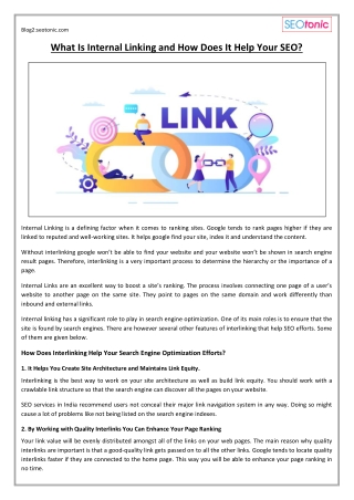 What Is Internal Linking and How Does It Help Your SEO