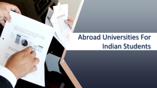 Abroad Universities For Indian Students