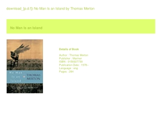 download_[p.d.f]) No Man Is an Island  by Thomas Merton