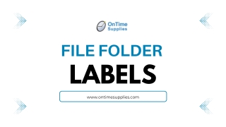 The Importance of File Folder Labels for Document Organization