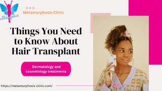Things You Need to Know About Hair Transplant