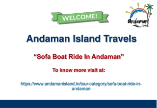 Sofa Boat Ride in Andaman