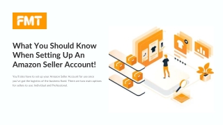What You Should Know When Setting Up An Amazon Seller Account!