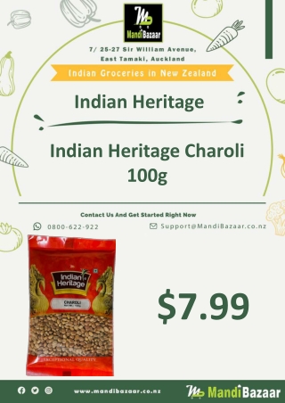Indian Heritage Charoli 100g - Mandi Bazaar