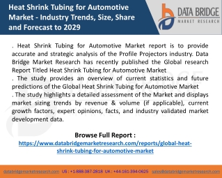 Heat Shrink Tubing for Automotive Market
