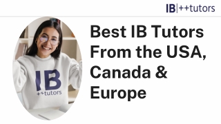 Best IB tutors from the USA, Canada & Europe