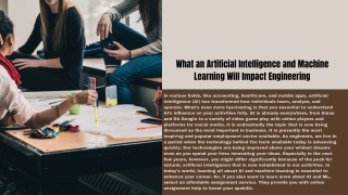 What an Artificial Intelligence and Machine Learning Will Impact Engineering (1)