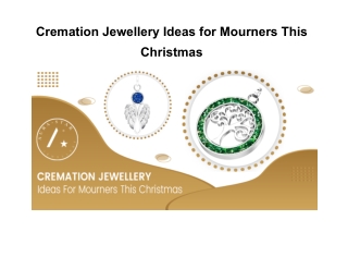 Cremation Jewellery Ideas for Mourners This Christmas