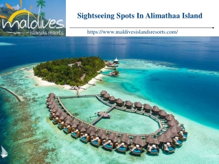 Sightseeing Spots In Alimathaa Island