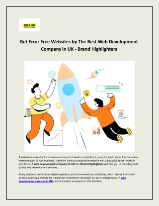 Best Web Development Company in UK - Brand Highlighters