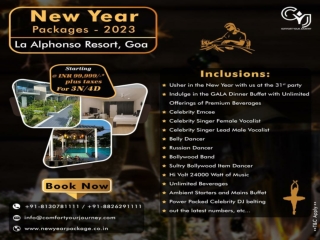 Goa New Year Packages 2023 | La Alphonso Marina Resorts New Year Packages