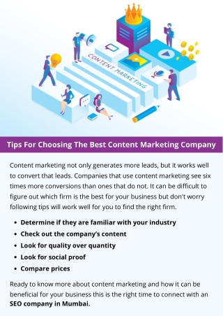 Tips For Choosing The Best Content Marketing Company