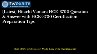 [Latest] Hitachi Vantara HCE-3700 Question & Answer with HCE-3700 Certification Preparation Tips