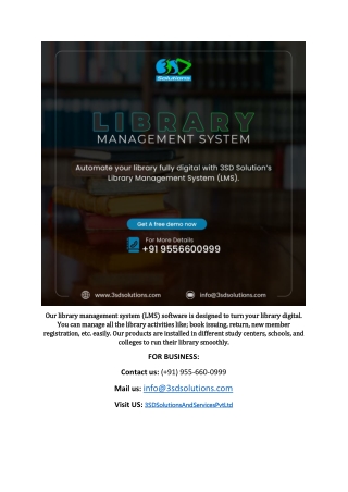 Library management system in Bhubaneswar